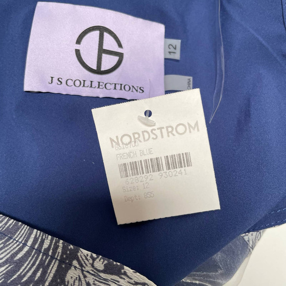 NWT JS Collections Maddison V-Neck Column Gown Size 12 - Picture 16 of 16